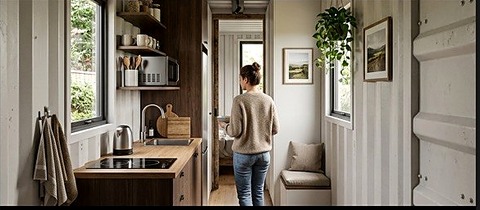 Кухонная зона жилого модуля 40 футов